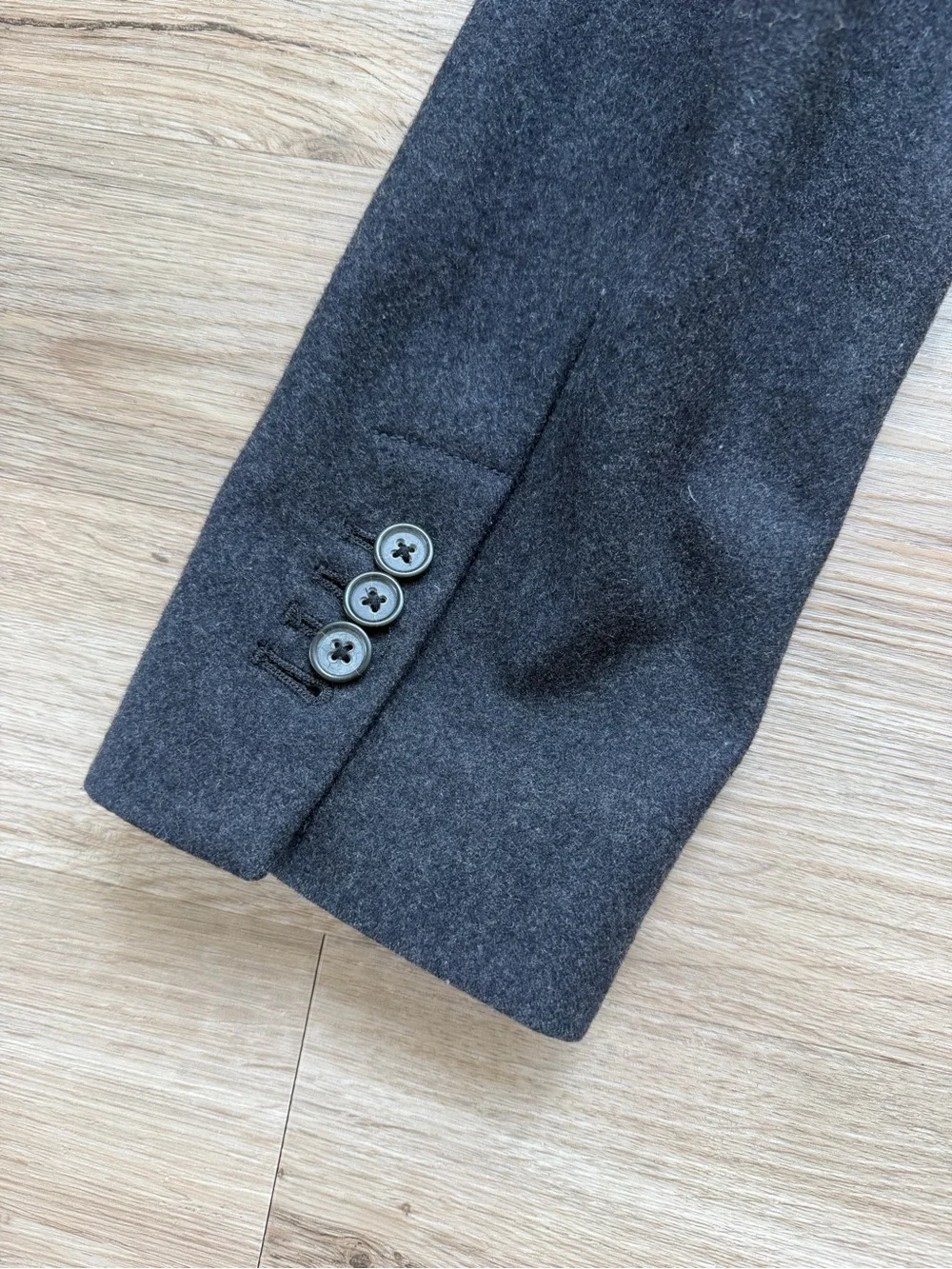 Banana Republic Charcoal Wool Blend Peacoat (Car Coat) Men’s Small